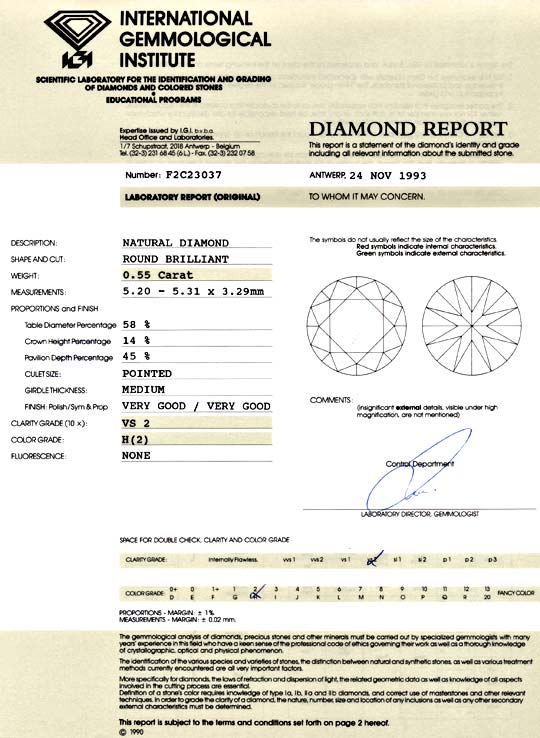 Foto 9 - Diamant 0,55ct Brillant IGI Wesselton Weiss VGVG, D5820