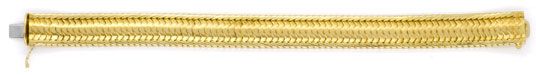 Foto 1 - Schuppen Armband, Gelbgold Teilgraviert 585, K2047