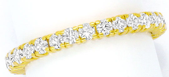 Foto 2 - Vollmemory Diamant-Goldring 1,40 ct Brillanten Gelbgold, S4486