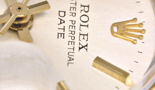 Foto 3 - Rolex Date Damen Uhr Stahl-Gold Oyster Perpetual Topuhr, U1286